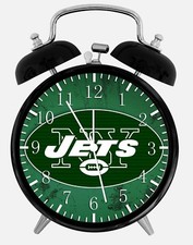 New York Jets Alarm Desk Clock 3.75" Home or Office Decor W327 Nice For Gift