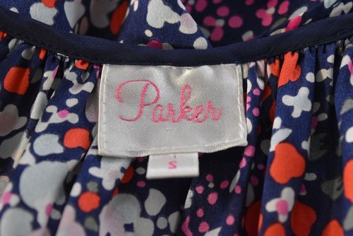 Blusa Halter para Mujer Parker, talla S, azul marino, rosa, blanco floral - Imagen 4 de 5