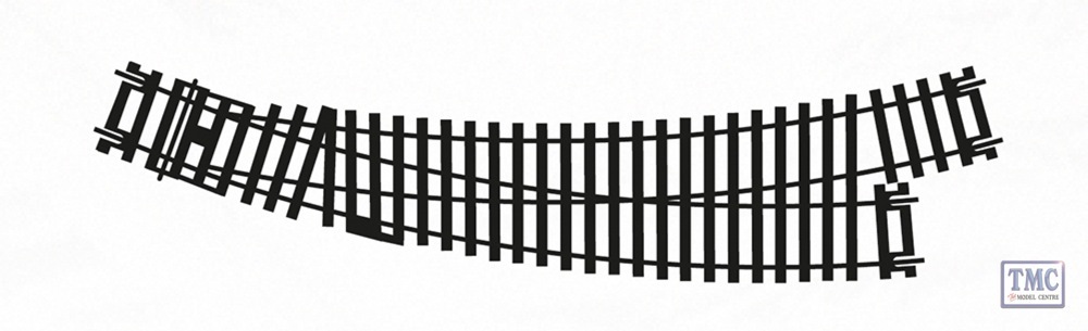 R8074 Hornby HO/OO Gauge L/H Curved Point