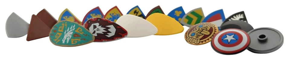 LEGO Schild Ritter Knights Kämpfer viele Ausführungen in vielen Farben - Bild 2 von 2