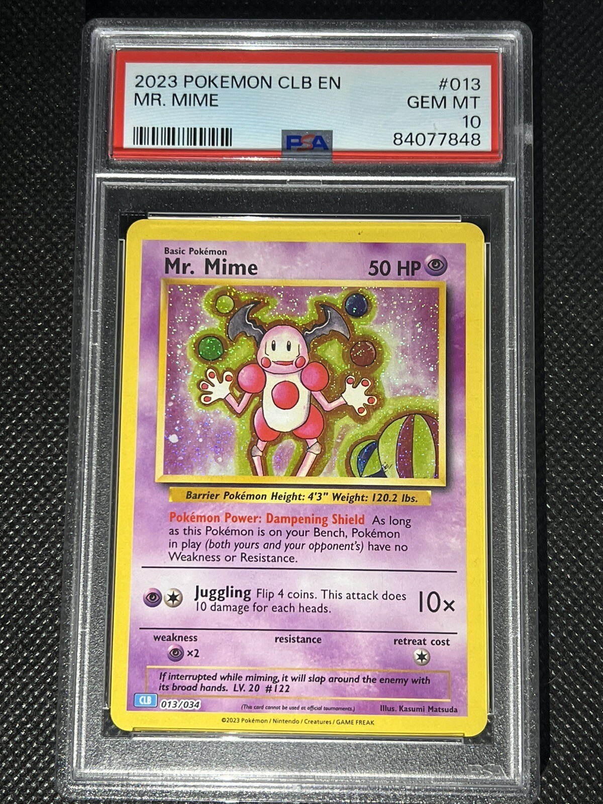 PSA 10 Mr. Mime 013/034 CLB English Pokemon TCG Classic Blastoise Deck ...