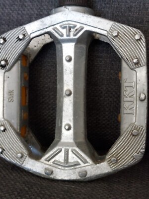 ORIGINAL RARE SILVER KKT SMX OPC PEDALS 1/2 80S OLD SCHOOL