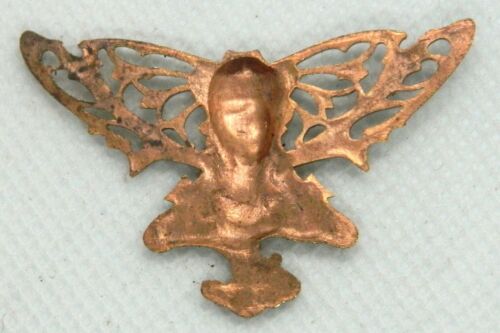 bel ornement de broche en cuivre art nouveau - Bild 2 von 2