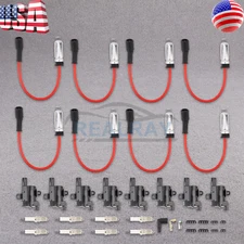 8x Ignition Coil & Spark Plug Wires For Chevy SSR Isuzu Ascender 2003-2004 5.3L