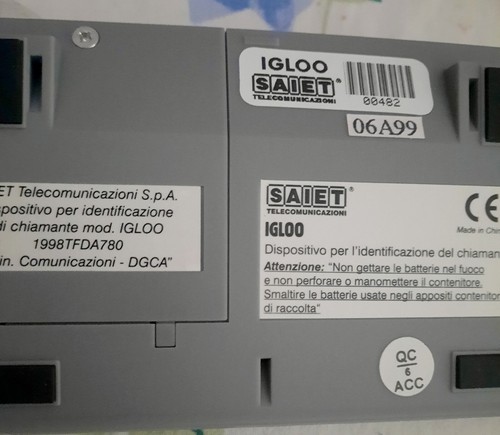 saiet igloo dispositivo per l'identificazione delle chiamata - Zdjęcie 4 z 5