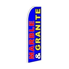 Marble  Granite Swooper Flutter Feather Flag  3ft W x 11.5ft Tall