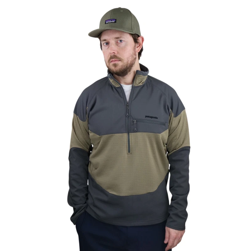 patagonia r1 fitz roy polartec fleece fishing jacket