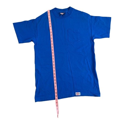 90s VTG DICKIES USA MADE Single Stitch Pocket T Shirt L Work Mechanic Grunge - Picture 4 of 8