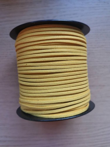 5m Faux Suede Cord Lace Thread String Enviro Leather Jewellery Beading DIY 3mm - Picture 33 of 42