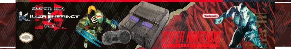Super NES BOX - Killer Instinct Set Translucid Console - Photoshop Art To Print - Image 4 of 4