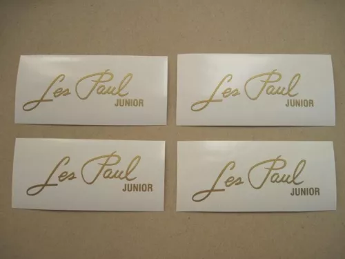 4 LES PAUL JUNIOR CHB GIBSON GUITAR HEADSTOCK DECAL VINYL STICKER LOGO