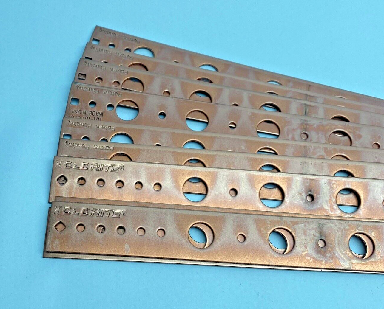 LOT OF 10  HOLDRITE 101-18 COPPER FLAT 18" BRACKET UPC