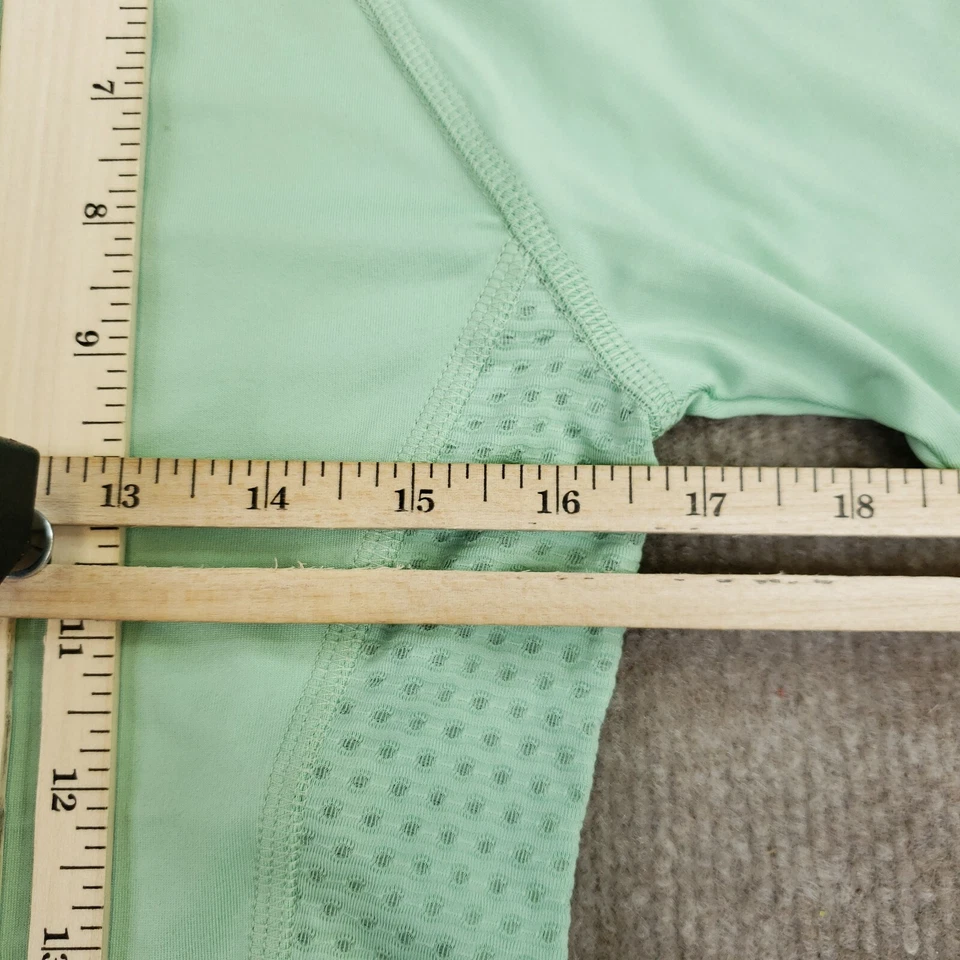 Camiseta Columbia Running Feminina XS Verde Gola Redonda Manga Curta Elástica - Imagem 3 de 4