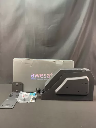Awesafe Black Cold Rolled Steel Biometric Fingerprint Password Gun Safe