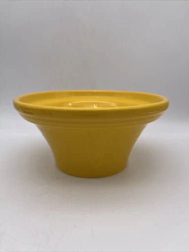 Fiestaware Daffodil Yellow Hostess Bowl Fiesta HLC USA Homer Laughlin WV @@NICE@