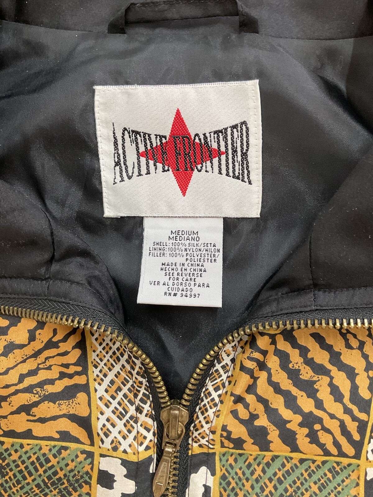 Silk Medium Active Frontier Jacket Gold, Black, A… - image 5