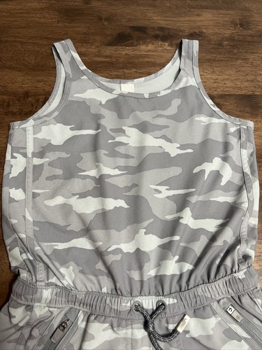 Athleta Girl Camouflage Camo Tank Shorts Romper Sz Medium 8/10 Girls LKNEW - Picture 4 of 7