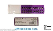 SET X 3 cases (60)  ORTHODONTIC BRACKET NATURAL MBT .022'' W/H 3,4,5 MIM MESH 