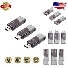 High-Speed 256GB USB 3.0 Flash Drive 3-Pack, Lightweight & Durable Storage