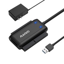 SATA IDE to USB 3.0 Adapter for 2.5/3.5 Inch HDD SSD 5.25 DVD CD Drive Power