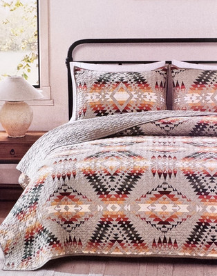 3 pc Pendleton Mission Trials Desert Sage King Coverlet & Shams Set $289 NIP