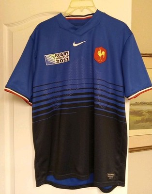 France Nike Rugby World Cup 2011 Authentic FFR Jersey Shirt Large 