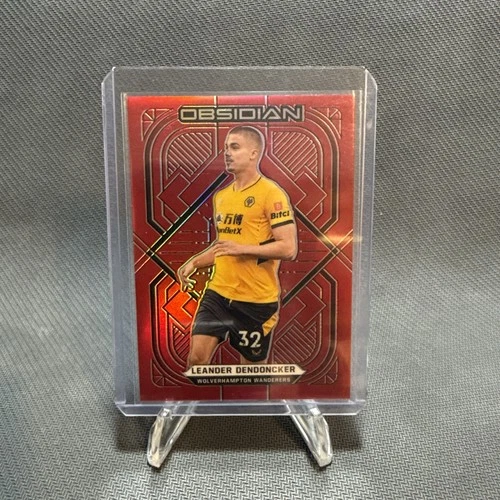 2021/22 Panini Obsidian Soccer Wolves Leander Dendoncker Red Flood /10
