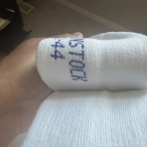 NEW Birkenstock Stripe Cotton Crew Socks In White - Picture 8 of 11