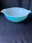 Vintage Pyrex 444 4 Qt Amish Butterprint Turquoise Cinderella Mixing Bowl USA