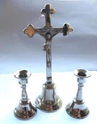 Vintage Priest Mass Set Travelers Shrine or Miniature Home Altar Crucifix Cross