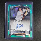 🔥AL 2025 BOWMAN DRAFT PROSPECT 1ST CHROME AUTO AQUA LAVA /199 JORDAN YOST