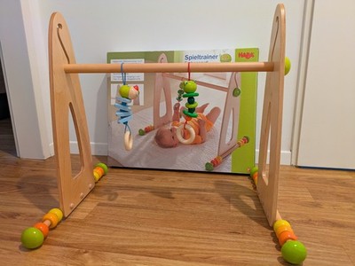 HABA Spieltrainer Farbenspaß 7302 | Holz-Spielbogen | höhenverstellbar | mit OVP