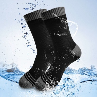 Wasserdichte Atmungsaktive Socken Für Damen Und Herren   Ideal Für Outdo Schwar