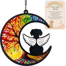 Dog Passed Away Gift Memorial Suncatcher, Dog Memorial Gifts for Loss of Dog,...