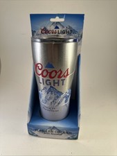 Coors Light Tumbler ze stali nierdzewnej z wbudowanym głośnikiem Bluetooth Szary ~ Fabrycznie nowy