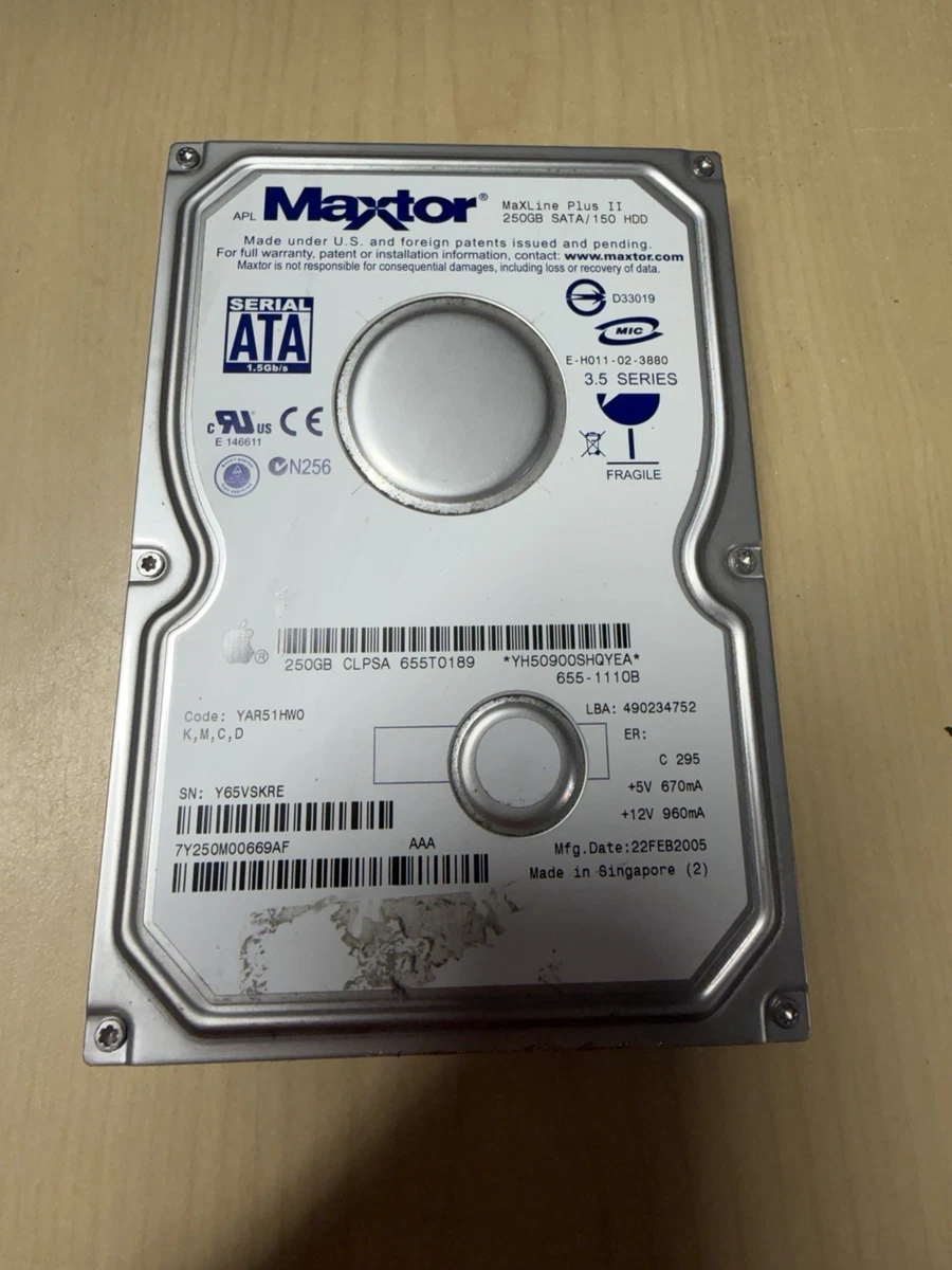 Maxtor 250GB Internal Hard Disk Drives for sale | eBay