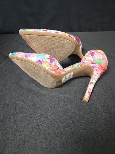 Zapatos de salón A.n.a para mujer talla 6M multicolor floral tacón de aguja D'orsay - Imagen 7 de 7