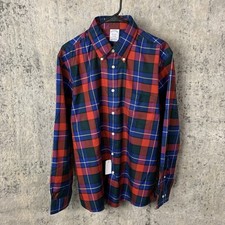 NEW Brooks Brothers Regent Shirt Large Plaid Button Up Long Sleeve OCBD Men  s