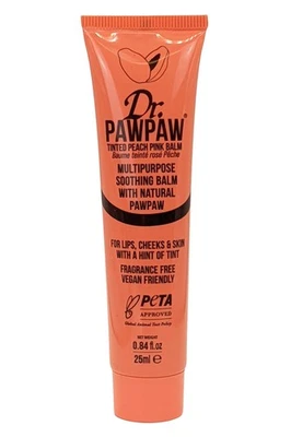 Dr Paw Paw Soothing Balm Multipurpose Lips/Cheeks 25ml Peach Pink