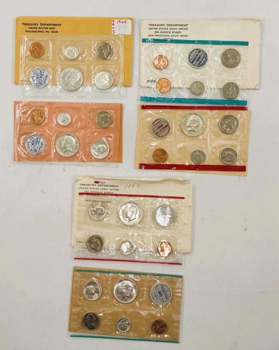 Uncirculated Proof 1964 US Coin Mint Sets for sale | eBay