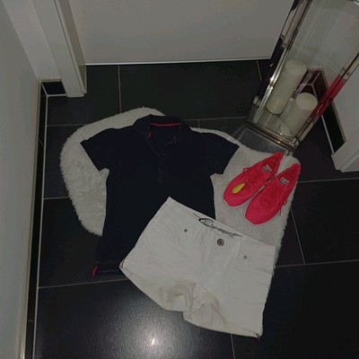 Neu sommer marken set 38 40 Esprit Shorts gr.29 weiß Poloshirt timezone blau Top