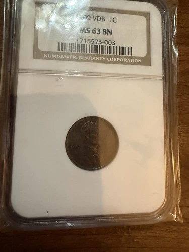 1909 VDB Lincoln Cent Penny NGC MS63 BN