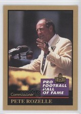 1991 Enor Pro Football Hall of Fame Pete Rozelle #123 HOF 0a2