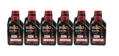 Motul Motor Oil 8100 Eco-Lite Gen3 5W30 1 L Bottle Set of 12 Synthetic 111361