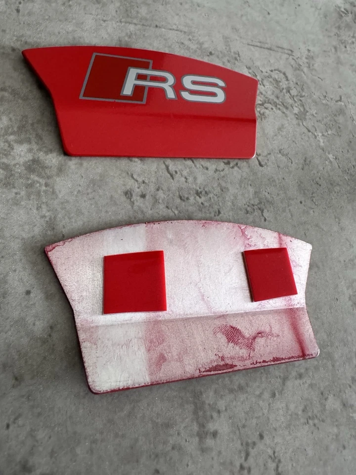 КРЫШКИ СУППОРТОВ ЗАДНИХ ТОРМОЗНЫХ КОЛОДОК AUDI RS4 RS5 RS6 RS7 красные RS НОВЫЕ 💙🆕 - Изображение 4 из 4