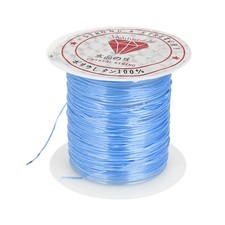 Blue Elastic Stretch Beading String Thread Cord Wire 1mm for Jewelry Making