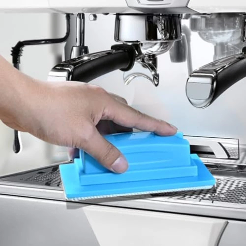 Magnetic Holder Cleaning Kit for Espresso Machines with Reusable Cloth