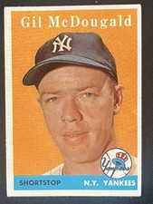 1958 Topps - Gil McDougald #20 Player Name in White