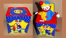 VINTAGE 1997 Schylling Clown "Pop Goes the Weasel" Jack In Box EXCELLENT condtn