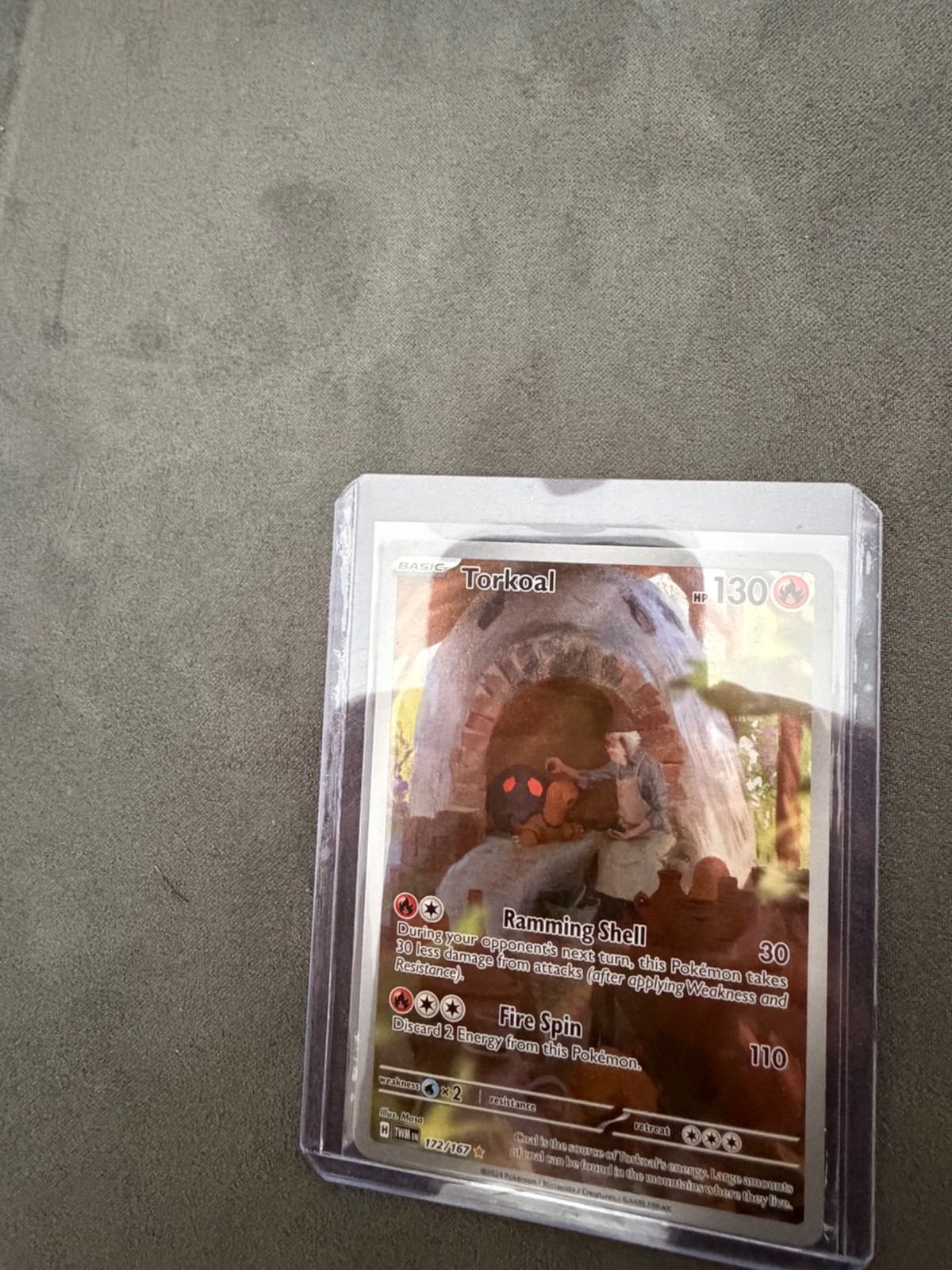 Pokemon TCG Torkoal - 172/167 Holo SV06: Twilight Masquerade Illustration